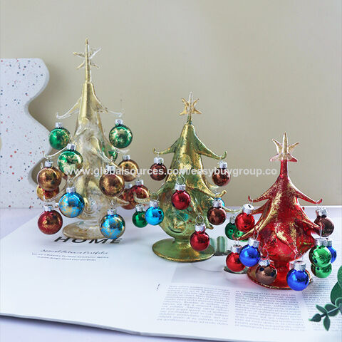 Weihnachtsbaumschmuck aus Glashandwerk, Glashandwerk, kreative Tischdekorationen, Weihnachtsschmuck, Geburtstagsgeschenke