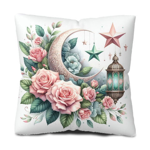 Fundas de cojín estampadas, fundas de almohada de piel de melocotón suave, fundas de cojín florales navideñas para sofá