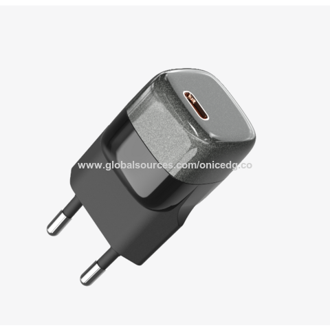 Cargador rápido de la pared del viaje de GAN del cargador del teléfono móvil, PD20W tipo-c proveedor de la fábrica al por mayor OEM y ODM blanco for sale at factory direct price