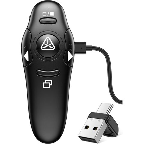 Apresentador Laser Recarregável Tipo-C/USB-A Controle Remoto Sem Fio para Apresentações PPT for sale at factory direct price
