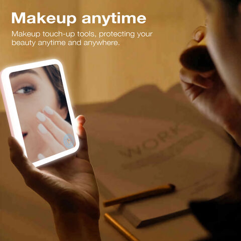 New hot-selling LED fill light beauty mirror mobile power magsafe magnetic wireless charging treasure 5000 mAh for sale at factory direct price