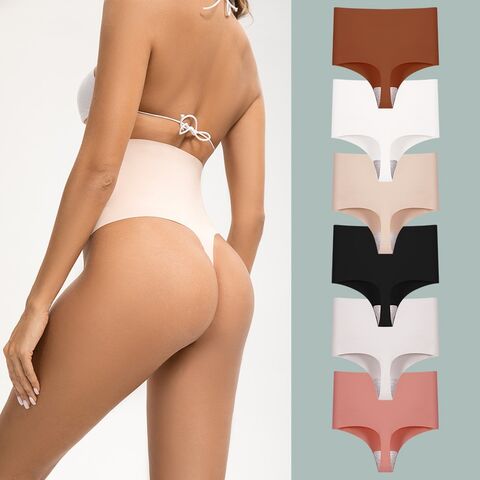 Culottes Sexy Taille Haute Femme Lingerie String Doux Sans Couture pour Vente en Gros