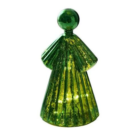 Pequena Lanterna de Natal LED Vela Sem Chama Impressão de Natal Luz de Atmosfera Festiva Decoração de Mesa Decoração de Casa