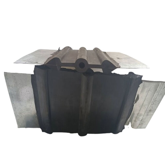 Construction Use Ribbed With Center Bulb Rubber Waterstop With Steel ...