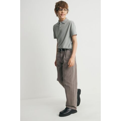 Großhandel Kundenspezifische Kinderhosen Elastischer Bund Baumwolle Webjeans Jungenhosen für Sommerkleidung