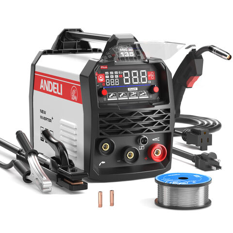 ANDELI MIG-250ME LED 110V/220V Soldadora IGBT Máquina de Soldar MIG