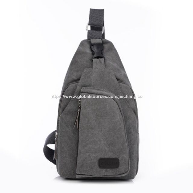 Sac de poitrine pour homme, nouveau sac à bandoulière en toile sportif et décontracté, version coréenne, sac à une épaule, sac à dos pour homme, sac pour homme for sale at factory direct price