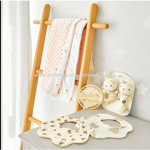 Newborn gift sets Organic Cotton Baby Wrap Newborn Gift Set Cotton swaddling blanket set for sale at factory direct price