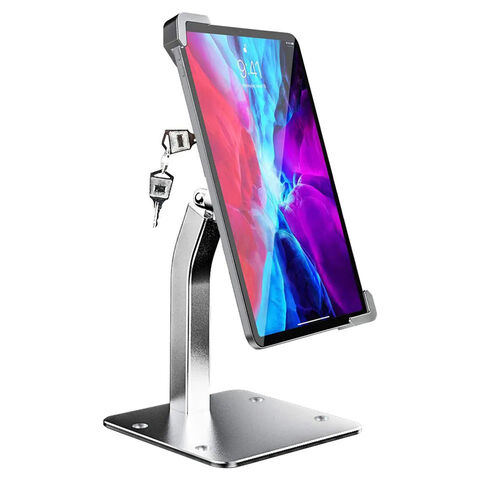 Support Antivol pour Tablette en Alliage d'Aluminium avec Fixation de Bureau Sécurisée et Verrou pour Tablette PC 7-11 Pouces for sale at factory direct price