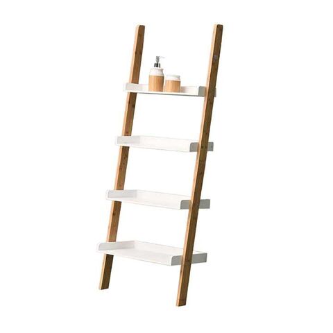 Estantería esquinera de 4 niveles para baño, torre de madera MDF para muebles del hogar for sale at factory direct price