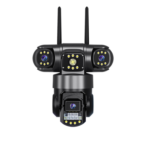 Cámaras de Seguridad Inalámbricas para Exteriores con Visión Nocturna y Ángulo Amplio de 360° - Cámara de Red Exterior 4G para Vigilancia del Hogar