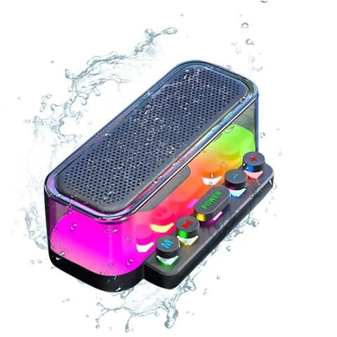 Kabelloser BT 5.0 Party Lautsprecher HD Bass Boost Wasserdicht 24H Wiedergabezeit Tragbarer Desktop Subwoofer für Outdoor/Indoor Veranstaltungen