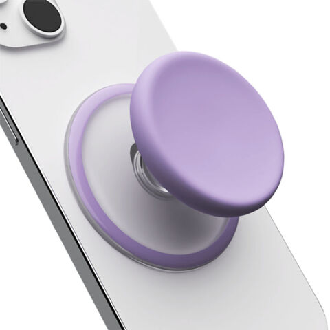 Suporte magnético transparente removível para telefone com capa de silicone, Griptok, suporte magnético para telefone para iPhone 15
