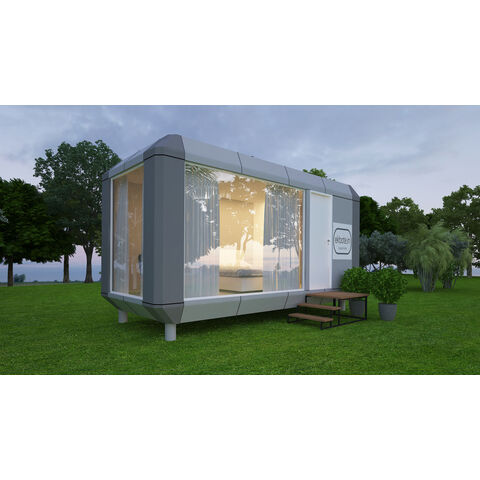 Casa Prefabricada Modular de Lujo para Exterior de Alta Calidad, Segura, Ecológica, Móvil, Tipo Cápsula, Casa Pequeña