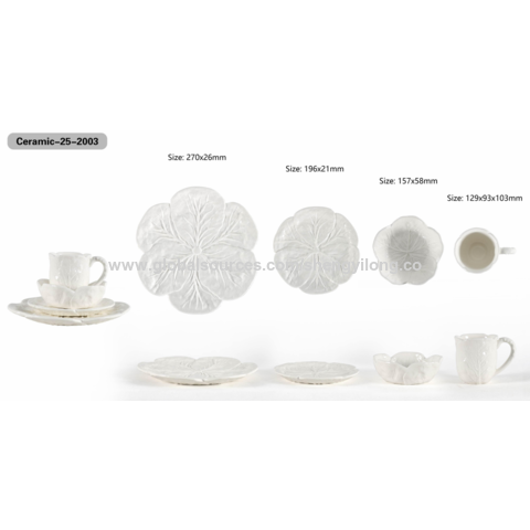 Conjunto de cerâmica criativo em forma de vegetal, moderno, prato ocidental para jantar, saladeira, travessa for sale at factory direct price