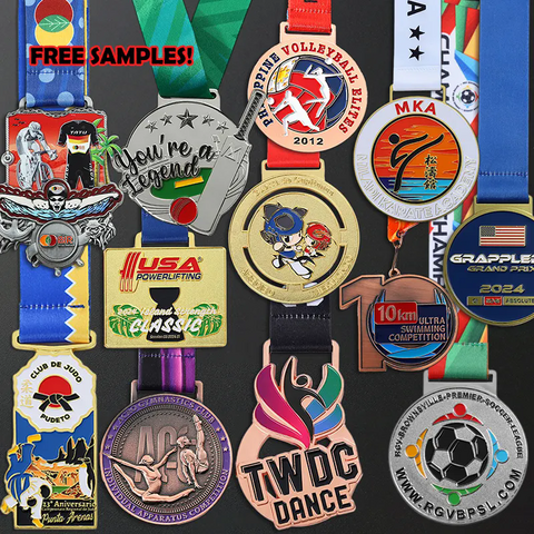 Fabrikgefertigte Marathon-Medaillen aus hochwertigem Metall mit individuellem Logo im Großhandel für Leichtathletik