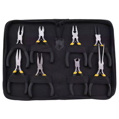 Kit de 8 mini pinces à bijoux pour la fabrication de bijoux DIY, pinces à bec effilé for sale at factory direct price