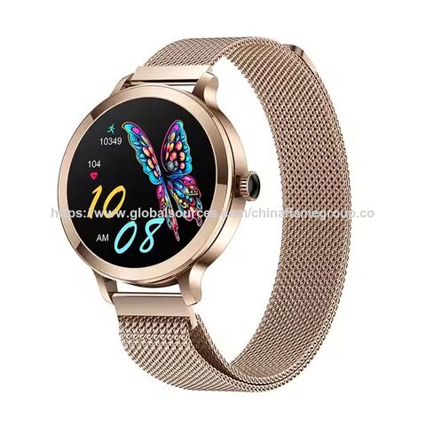 AMOLED Smartwatch Damenmode Design Fitness Uhr für Damen 1,1 Zoll BT Anruf Herzfrequenzmesser Smart Watch for sale at factory direct price