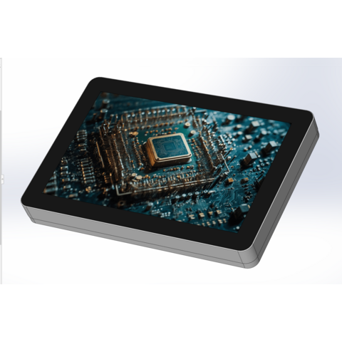 Painel PC Industrial Tátil de Liga de Alumínio de 10" Personalizado IP67 400nits i7 Ultraleve com Cabeça de Aviação, Computador Embutido VESA à Prova de Água