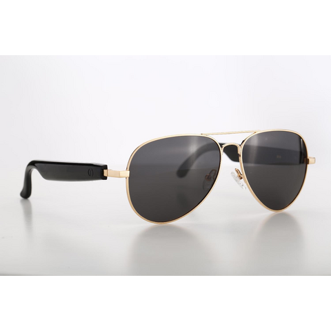 Stylish Gold - Frame Smart Aviator Sunglasses: Multiple Lens Colors, Uv ...