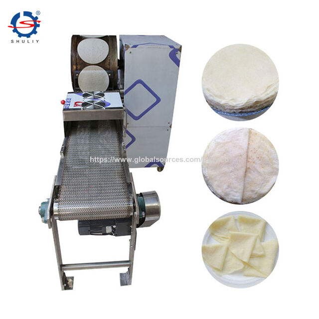 Automatic Samosa Spring Roll Wrapper Skin Dough Pastry Sheet Paste Machinery Samosa Sheet Maker Machine for sale at factory direct price