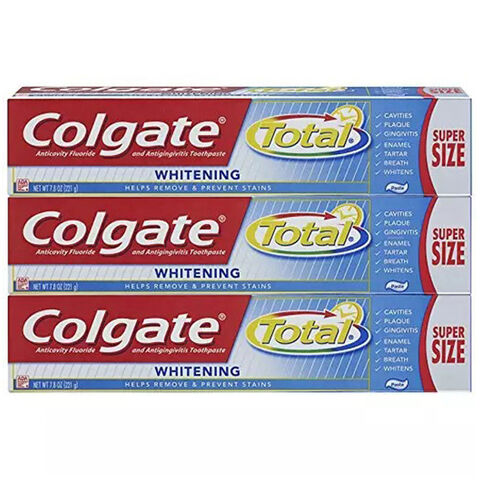 Meilleur Vente Colgate Dentifrice Blanchissant, Dentifrice Protection Caries, Dentifrice Total Clean Mint 190G for sale at factory direct price