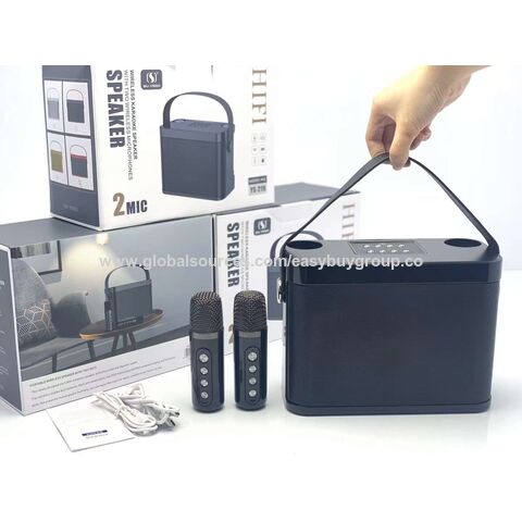 Radios de Internet para el hogar, TV, KTV, altavoz inalámbrico Bluetooth, micrófono inalámbrico, altavoz pequeño todo en uno