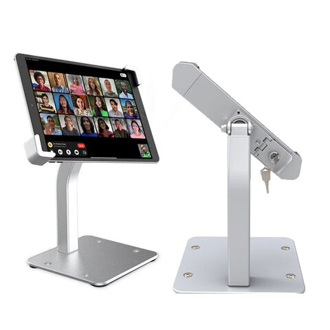 Diebstahlsicherer, drehbarer Tablet-Tischständer aus Aluminiumlegierung, Tablet PC Halterung mit Schloss, Anti-Diebstahl-Sicherung