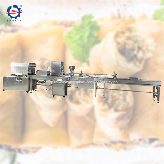 Automatically Spring Rolls Making Producing Line Spring Roll Fold Machine Spring Roll Machine For Central Restaurant for sale at factory direct price