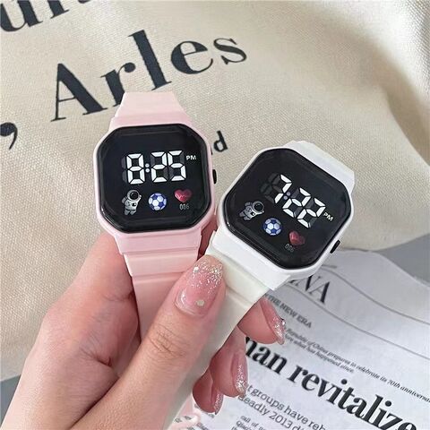 Reloj Digital Deportivo Infantil con LED Ovalado de Silicona, Diseño Moderno for sale at factory direct price
