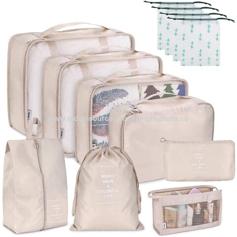 Reiseorganizer für Koffer, 12-teiliges Gepäck-Organizer-Set, wasserdichter Kofferorganizer für Kleidung, Schuhe