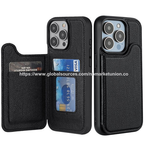 2025 Adequado para Apple 15 capa de couro magnética Magsafe para celular iphone16 capa para celular 13 cartão 16e porta-cartão for sale at factory direct price