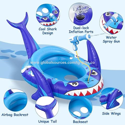 Flotador inflable para piscina infantil con pistola de agua, juguetes acuáticos inflables para niños de 3 a 8 años, para actividades acuáticas de verano al aire libre, playa y piscina. for sale at factory direct price