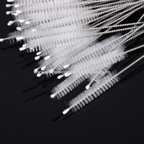 Extra lange Reinigungsbürste für Trinkhalme mit benutzerdefinierter Abmessung, Nylon-Rohrbürste für Trinkhalme