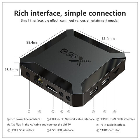 Iptv System Services Wifi 4k Media Player Tv Set-top Boxes X96q H313 ...