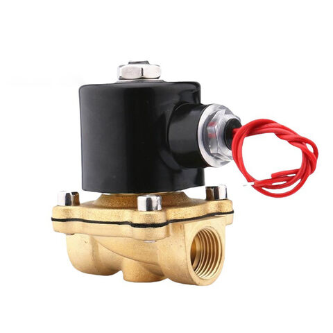 Válvula Solenoide de Latão Normalmente Fechada DN20 HPb59-1 para Controle de Água, Válvula Solenoide Magnética de Duas Vias
