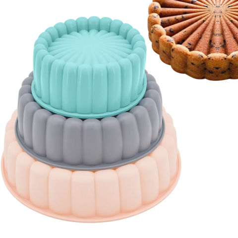 2025 OEM Handgefertigtes DIY Großes Mittel Kleines Set Dekoratives Leichtes Lösen Schokoladenkuchen Gebäckform Silikon Mousse Form for sale at factory direct price