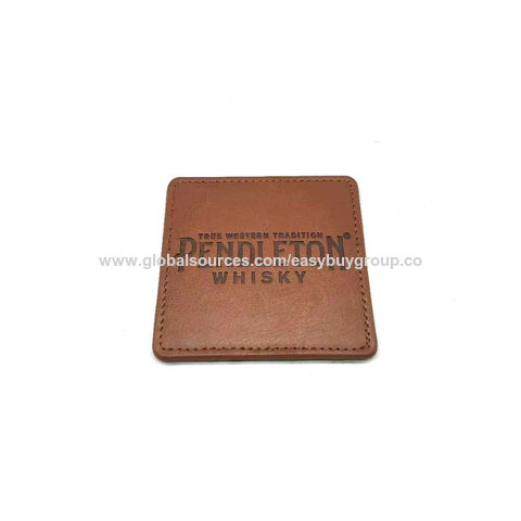 Barmatten, Bar-Untersetzer, Restaurant-Kaffee-Matte, Werbegeschenk, isolierte Tischsets, leichter Luxus, quadratischer PU-Leder-Untersetzer