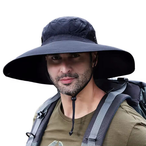 Sombrero de Pesca, Senderismo y Camping Impermeable con Protección UV FF790, Ala Súper Ancha y Transpirable para Mujer y Hombre