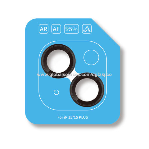 Película protectora de lente con localizador para imitación de Apple 15, película para lente de teléfono Apple 15.