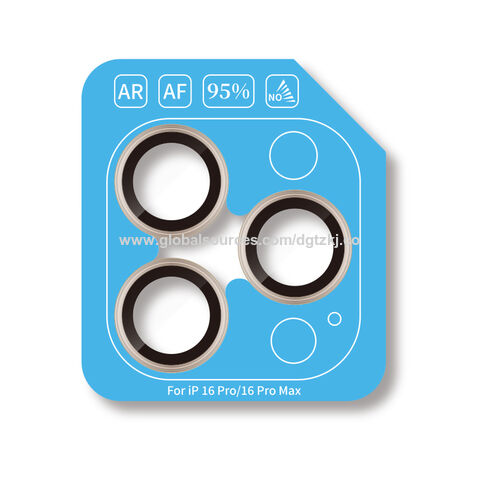 Funda protectora tipo imitación para iPhone 16 Pro, aleación de aluminio, diseño 'Ojo de Águila', 95% a prueba de explosiones, venta directa de fábrica.