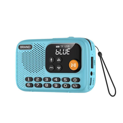 Rádio FM Portátil Recarregável com Alto-falante Bluetooth e Leitor de MP3 de Cartão SD, Rádios Multifuncionais de Bolso Pequenas for sale at factory direct price