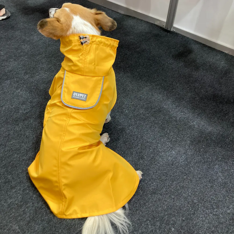 Imperméable Léger Réfléchissant en PU pour Chien, Vêtements pour Animaux de Compagnie, Veste à Capuche, Poncho d'Été pour Petits et Grands Chiens for sale at factory direct price