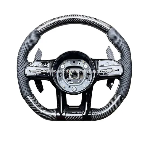 Volantes LED de fibra de carbono em forma de D, modificação de volantes de carro, volante de competição de corrida com vibração e aquecimento for sale at factory direct price