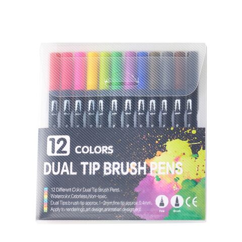 Ensemble de Crayons de Couleur Aquarelle Multicolores en Gros, Double Pointe, Lavables, Mine Douce, Crayons de Coloriage, Fournitures de Peinture pour Étudiants et Artistes