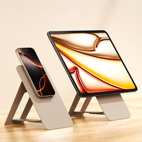 حامل مغناطيسي للتابلت، حامل كمبيوتر فائق الرقة لجهاز iPad، قاعدة مكتبية متعددة الوظائف