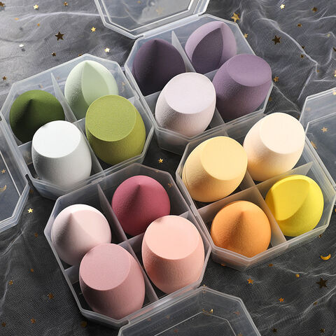 Éponges de Maquillage Écologiques pour le Visage, Houppette de Poudre de Beauté, Ensemble d'Éponges de Maquillage for sale at factory direct price