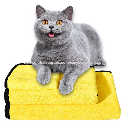 Toallas para mascotas de secado rápido, absorbentes de terciopelo coral para la venta al por mayor for sale at factory direct price