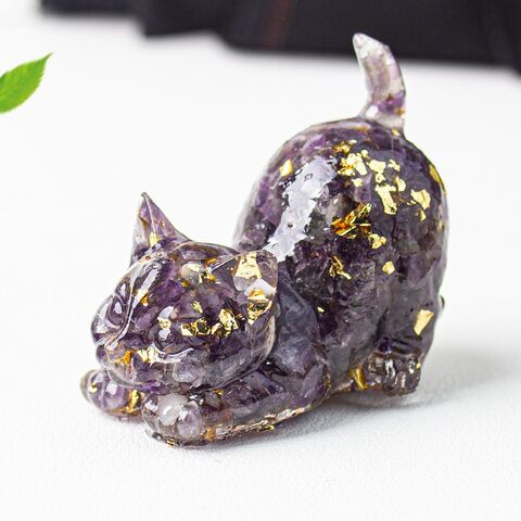 Natürlicher Granat Katzen Deko Statue Kristalle und Heilsteine Katzenfigur Polierte Edelsteine Schlafzimmer Büro Schreibtisch Heimdekoration for sale at factory direct price