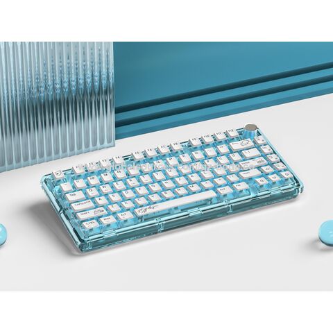 Keyboard Mekanik RGB Transparan 75% Gasket 80 Tombol untuk Windows dan Mac. Cocok untuk gaming dan profesional. for sale at factory direct price